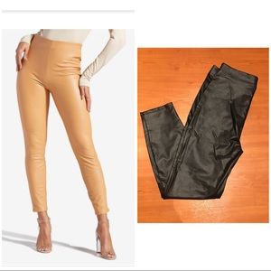 🟣Shoedazzle Black Faux Leather Leggings NEW🟣